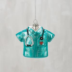 Primitives by Kathy Glass Ornament - Nurse Scrubs