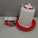 2Pack Chicken Waterer Heated for Winter 3L & 6L Chicken Water Heater with Adjustable Leg Support 35W BPA-Free Heated Poultry Waterer Heavy Duty All in One Heated Waterer for Chicken Coop