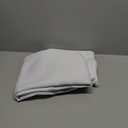 ChrisDowa White 100% Blackout Curtains for Bedroom with Black Liner, 2 Thick Layers Total Blackout Thermal Insulated Grommet Small Window Curtains 2 Panels Set (Pure White, 42 x 45 Inch)