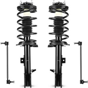 Front Struts w/Coil Spring & Sway Bar Links for 2005-2012 Ford Escape / 2005-2011 Mazda Tribute (Exc. 2007) / 2005-2011 Mercury Mariner, Shock Absorber Assembly Replace 171593 171594 K80296
