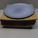 famiware Dinner Plates, 10.25 Inch Plate Set for 6, Reactive Glaze Speckled Hand-made Ceramic Plates, Microwave & Dishwasher Safe, Scratch Resistant, Twilight Series, Blue