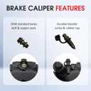 M MATI Rear Right Brake Caliper 705600859 for Can-Am Outlander 450 500 570 650 800 850 1000 Renegade 500 570 650 800 850 1000