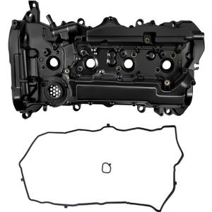 Aluminum Valve Cover with Valve Cover Gasket Compatible with Honda Accord 2013-2017, CRV 2015-2019 L4 2.4L Replace # 12310RDFA01 123105A2A01