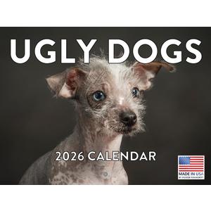 Ugly Dog Calendar 2026 Monthly Wall Calender 12 Month | American Made In The USA
