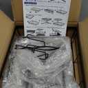 7 code Large Dish Drying Rack for Kitchen Counter, Detachable Large Capacity Dish Drainer Organizer, 2-Tier Dish Racks with Utensil Holder, Black