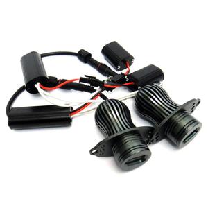 2X Amber Led Angel Eye Headlight Halo Ring Daytime Light Drl Canbus Bulb for E90 E91 3 Series