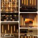 3000K LED Recessed Lighting Kit, 6pcs Adhesive Wall Strip Lights with WiFi, 2*（16"+24"+36" )