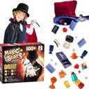 Magic Tricks Set - Magic Kit for Kids Age 6+ Magician Starter Kit with Learning Video Instructions Magic Wand Card for Beginner 6 7 8 9 10 11 12 Years Old Boys Girls Christmas Birthday Gift Toy (Mega)