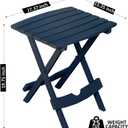 Adams Quik-Fold Side Table - Midnight, 15.125" X 17.375" X 19.625"