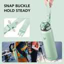 Enerbone 32 oz Insulated Water Bottle, Stainless Steel Bottle with Carrying Strap, Double-Wall Vacuum Insulation Design, Leakproof Sports Bottle with Straw, Keep Drinks Cold or Hot for Hours (Oasis)