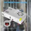 inShareplus 24V 25A 600W LED Power Supply, 100-240V AC to DC 24 Volt Universal Regulated Switching LED Driver, Transformer, Adapter for LED Strip Light, CCTV, Computer Project, 3D Printer etc