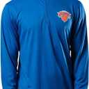 Ultra Game Mens NBA Official Quarter Zip Long Sleeve Pullover T-Shirt (M)