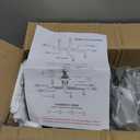 ZGLAOJTBlack 8-Light Ceiling Light, Modern Semi Flush Mount Ceiling Light Fixture,Metal Chandelier for Farmhouse Dining Room Living Room Bedroom Kitchen.