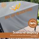 Universal Pergola Replacement Canopy Outdoor Canopy Shade Cover Waterproof Shade Top Cover for Outdoor Patio Porch Backyard(16 x 10 ft,Gray)