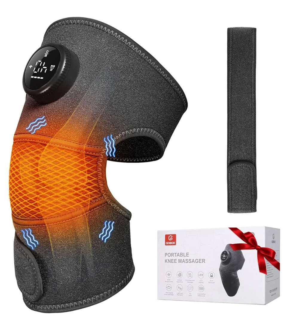 8 Modes Knee Massager with Heat-20 Intensities Cordless Knee Brace forArthritis Pain Relief, Muscle Relaxation& Joint Support -ldeal for Knee,Shoulder, Elbow - Gifts ldea