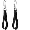 2 Pcs Tree Swing Straps Kit Black Hammock Tree Straps with Safer Lock Snap Carabiner Hooks Hanging Straps for Tree Swing Chair Seat Gym Bar Handle Cable Outdoor