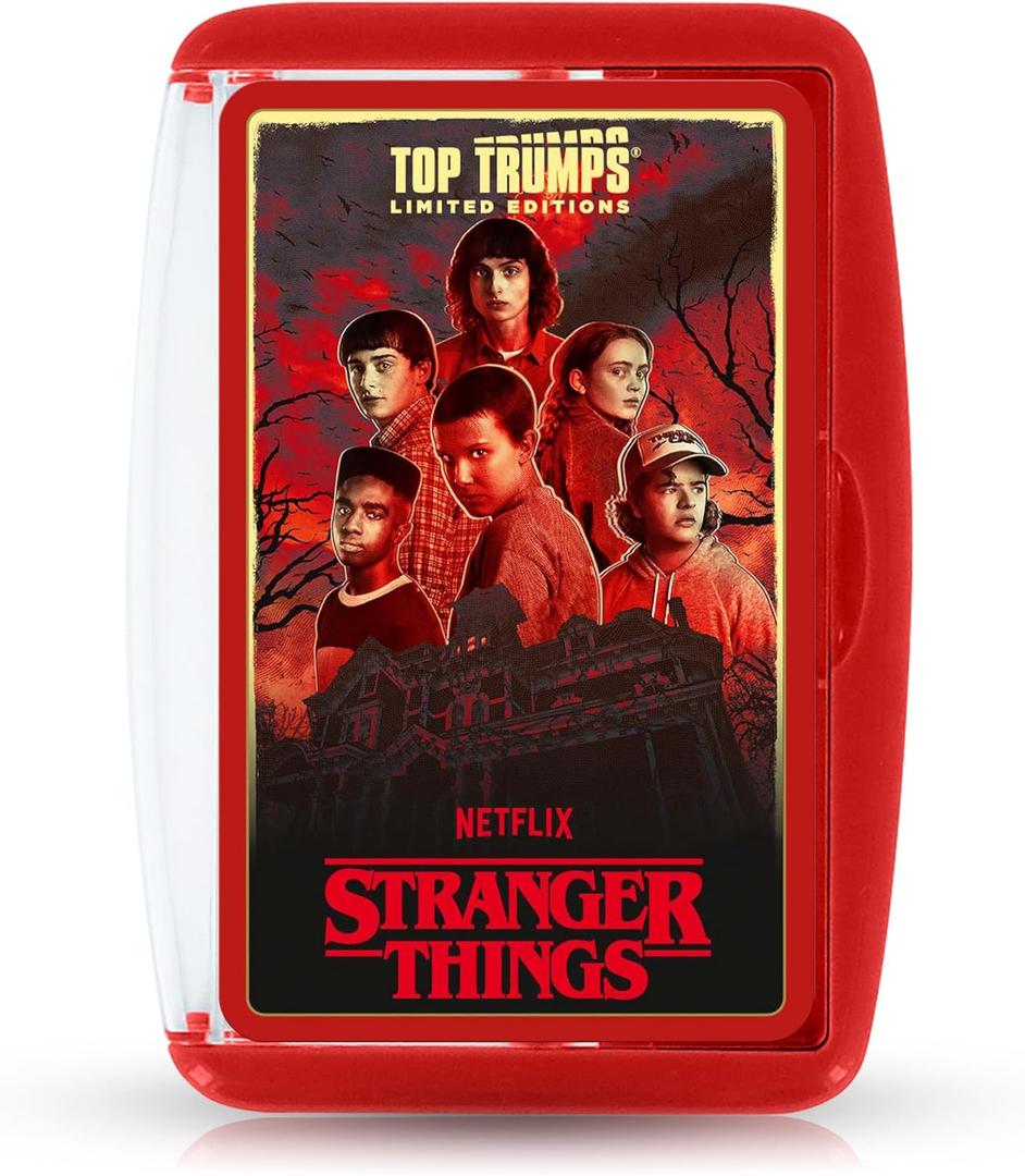 Top Trumps Card Game Stranger Things - Family Games for Kids and Adults - Learning Games - Kids Card Games for 2+ Players - Kid War Games - Card Games for Families - Card Wars - for 15 Plus Kids