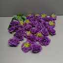Fake Flower Heads for Craft, Purple Rose Heads Artificial Flowers, 29 Pcs Silk Rose for Wedding Decoration Party Home Decor,DIY Crafts