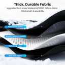 REEVAA Upgraded Car Windshield Cover for Ice & Snow [All-Weather Protection] Magnetic Fit Weatherproof Frost Cover, Winter Accessories, Fit for MPV, Van, Full-Size Trucks