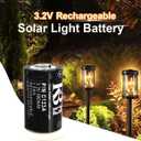 2 x KBT 4 Pack LiFePO4 Phosphate Lithium CR123A with Charger, 3V 500mAh Rechargeable Battery for Flashlight, Headlights,Digital Cameras