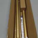 Gold Shower Curtain Rod 34-66 Inches(2.8-5.5ft) Never Rust Adjustable Shower Rod Spring Tension Non Slip No Drilling Shower Rods for Bathroom Garland Window