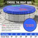 Winter Pool Cover 28Ft Round Above Ground, Extra Thick Swimming Pool Cover