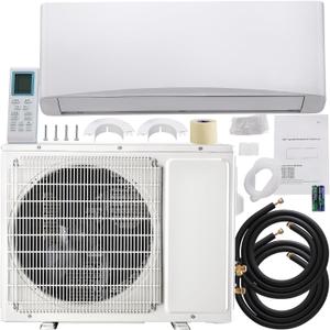 Sweetcrispy 12000 btu Mini Split Unit AC/Heating System, 208-230V Minisplit Wall Mount Air Conditioner, ECO Energy Saving Split AC Unit with Remote Control Dehumidifier Quiet Operation, SEER2 17