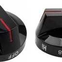 5 Pcs 2025 New DG94-04167M for Samsung Stove Knob Replacement and NX60A6311SG/AA, NX60A6511SG/AA/00, NX60A6111SG/AA,NX60A6111SS,NX60A6711SG/AA for Samsung Oven Burner Top Stove knobs Black