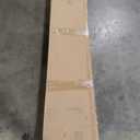 PVC Plastic Slatwall Panel, Wall-Mounted Pegboard Display Stand, Accessories Ornaments Peg Board, Slat Wall Panels with Hooks for Selling Garage(Black,120X1.5X31cm-47X0.6X12in)