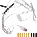 AAA Battery Eliminator, Replace AAA Batteries Power Supply Adapter, Fake Battery Power Adapter for LED Fairy Light, Thermostat, Table Lamp, Radio, Clocks, Wireless Electronics (3)