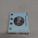 Magnetic Kitchen Timer for Cooking with Loud Alarm - Large LED Display Rotating Countdown Pomodoro Timer, Preset 5/15/25 Mins Easy for Seniors and Kidsfor Baking Grilling Studying (Black)