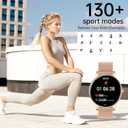 Smart Watch for Women(Answer/Make Calls), 1.27" HD Screen Fitness Tracker with Heart Rate/Sleep Monitor, 130+ Sport Modes IP68 Waterproof Activity Tracking, Smartwatch for Android Phones iPhone