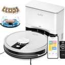 ILIFE A12 Pro Robot Vacuum and Mop Combo, Self Emptying Station for 60 Days, LiDAR Navigation, Home Mapping, No-Go Zones, 2.4G WiFi/App/Alexa/Remote Control, for Hard Floors, 110V