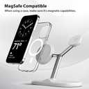 3-in-1 Wireless Charging Station for Apple Devices - Fast Charging Station for iPhone and Watch with MagSafe, Stable Charger Stand for iPhone 12-15 & iPhone 16 & iWatch & AirPods