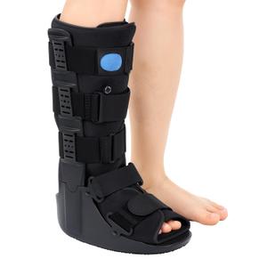 Tall Inflatable Walking Boot, Air Cam Walker Fracture Boot Orthopaedic boot for Sprained Ankle, Air Walker Brace for Broken Foot Achilles Tendon Injury Black (Large)
