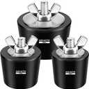 3 x Aquatix Pro Pool Winterizing Plugs, 3 Sizes, 1nch, 1.25inch & 1.5inch, Swimming Pool Winter Expansion Plugs with SS Screw, Stainless Steel Bolts, Heavy Duty Rubber, Protect Your Equipment Today!