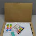 Dry Erase Magnetic White Board, 16" x 12" Double-Sided Desktop Whiteboard with Stand, Portable Small Whiteboard Set for Drawing, Office, Home