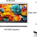 AYY 15.6 Inch Portable Monitor 1080P FHD USB-C HDMI External Display for Laptop Phone MAC PS5 Switch Xbox, Ultra-Slim 100% sRGB Portable Second Screen with Dual Speakers & Smart Cover, IPS, Black