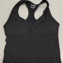 OLCHEE Womens Workout Jumpsuits Seamless Yoga Gym Bodycon Rompers Sexy Racerback Tummy Control Padded Bra Unitard - Black Medium