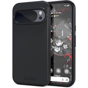 Crave for Google Pixel 10 Case and Pixel 10 Pro Case, Shockproof Protection Dual Layer (6.3 inch) - Black