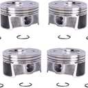4 Set Engine Piston & Rings Kit 23041-2E210 230412E210 Fits for 2014-2018 Kia Soul Forte Forte5 Forte Koup 2.0L G4NC Aftermarket Parts