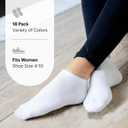 HOT FEET Thin Ankle Socks for Women & Girls  Fun & Cute Low Cut No Show Socks, Stocking Stuffers, 6, 8, 18 PK Size 4-10 (White)
