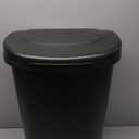 Rubbermaid Classic Step-On Trash Can with Lid, 13-Gallon, Black, Easy Clean Wastebasket for Home/Kitchen/Bedroom/Office/Garage (Black)