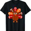 Thanksgiving Shirts for Kids Boys Turkey Ball Men Women T-Shirt, S Size