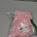 Newborn Baby Girl Halloween Outfit Pumpkin Stripe Long Sleeve Waffle Knit Romper Infant Bodysuit Fall Winter Clothes (3-6 Months, Pink)