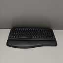 Wireless Keyboard and Mouse Combo, Ergonomic Wave Keys, Cushioned Plam Rest, Comfortable Silent Natural Typing, 2.4G Lag-Free, Full Size Keyboards Cordless Set for Multi-OS, Windows/Mac -SABLUTE (Classic Black)