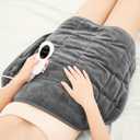 24" x 29" Weighted Heating Pad 7lbs Heated Weighted Lap Blanket Electric Fast Heating Winter Blanket 10 Settings, 2/4/8 Hour Auto Off, for Adults Period Cramps Abdomen Back Leg Pain Relief