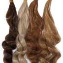 GLOBLELAND 4Pcs 4 Colors Doll Curly Wigs 10inch Long Doll Hair Extension Dolls Making Arts Supplies DIY Crafts Long Synthetic Wigs Doll Accessories (Brown)
