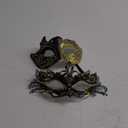 OIDEA Masquerade Mask Couples Set: Rhinestones Metal Cosplay Venetian Party Mask Halloween Costume Mardi Gras