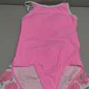 beautyin Girls One Piece Swimsuit with Skirt Bathing Suit Crisscross Back Swimwear Size 8-14 (9-10 Years, Pink)